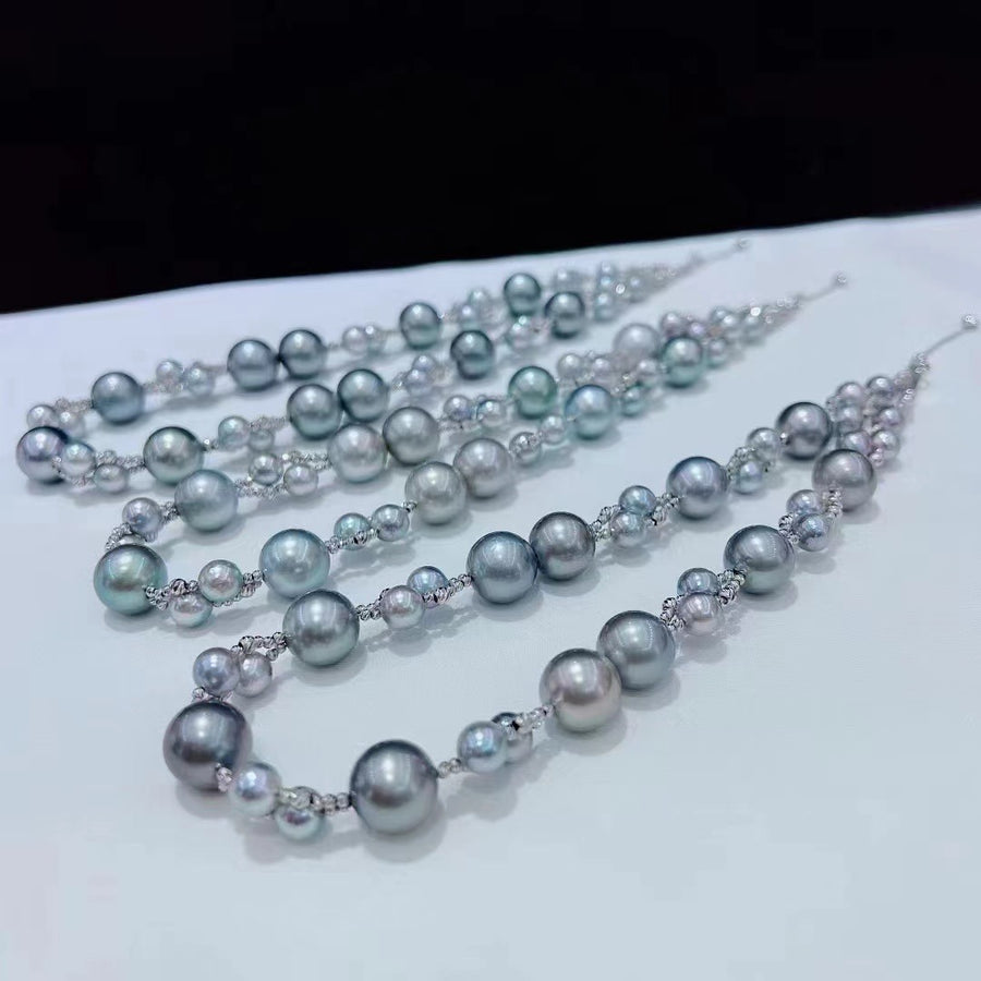 Akoya pearl & Tahitian pearl Earrings