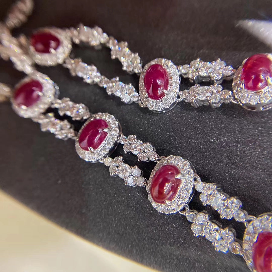 Pigeon blood Ruby necklace