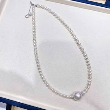 Akoya pearl & South Sea pearl Choker Necklace