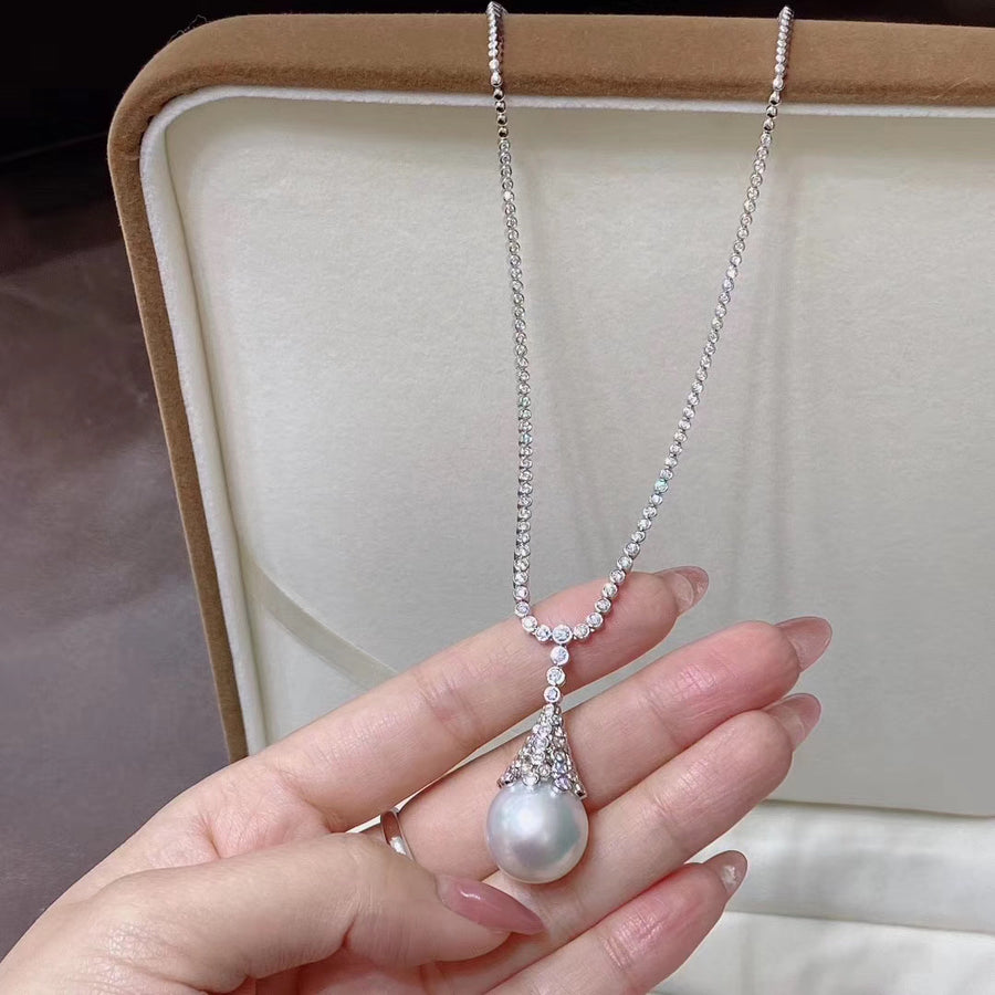 Australian white south sea pearl necklace