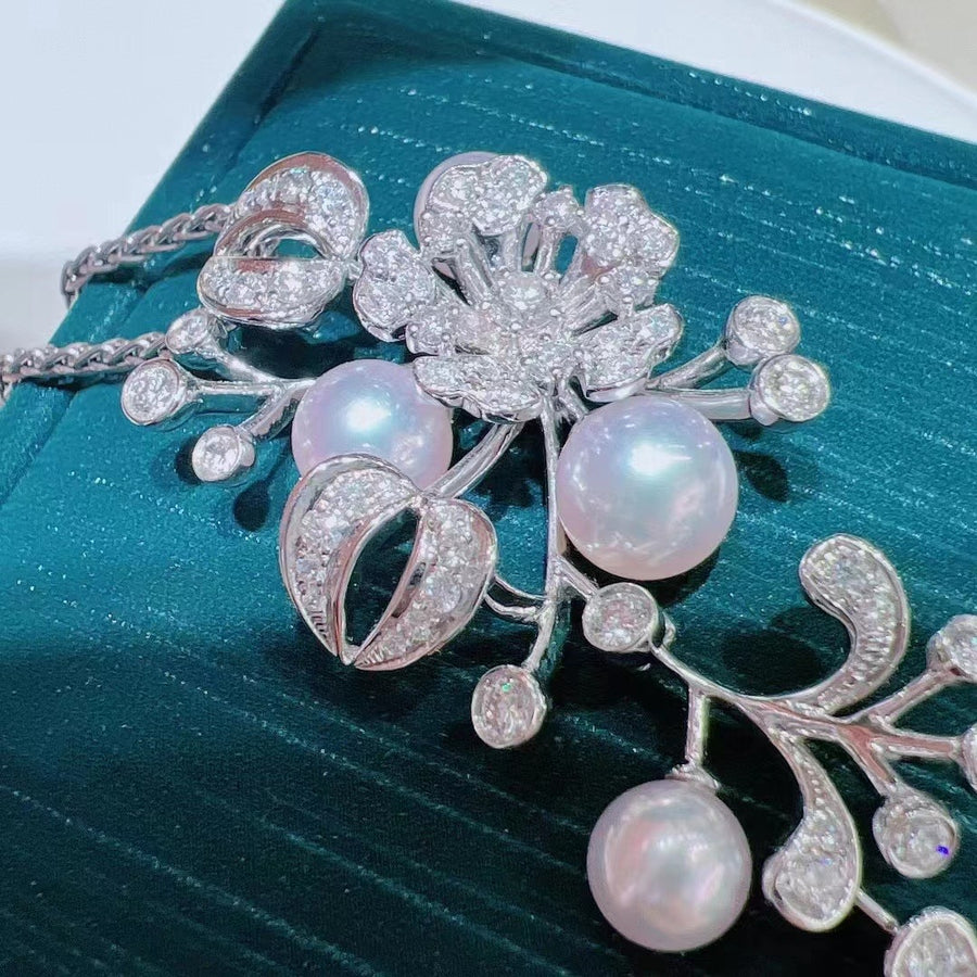 Diamond & Akoya pearl Pendant