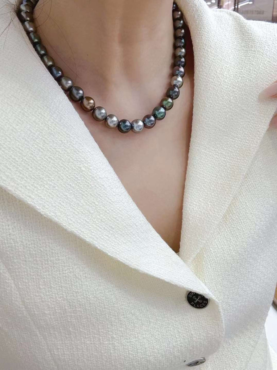 Mixed-Color Tahitian Pearl Necklace