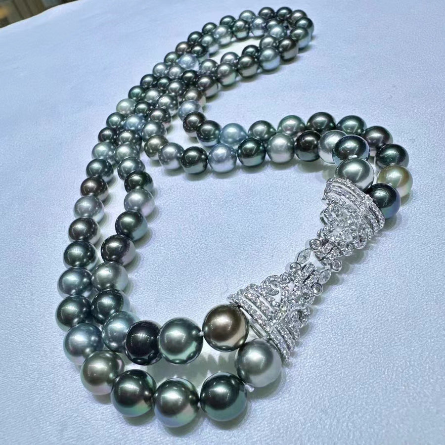 Double Row Tahitian Pearl Necklace