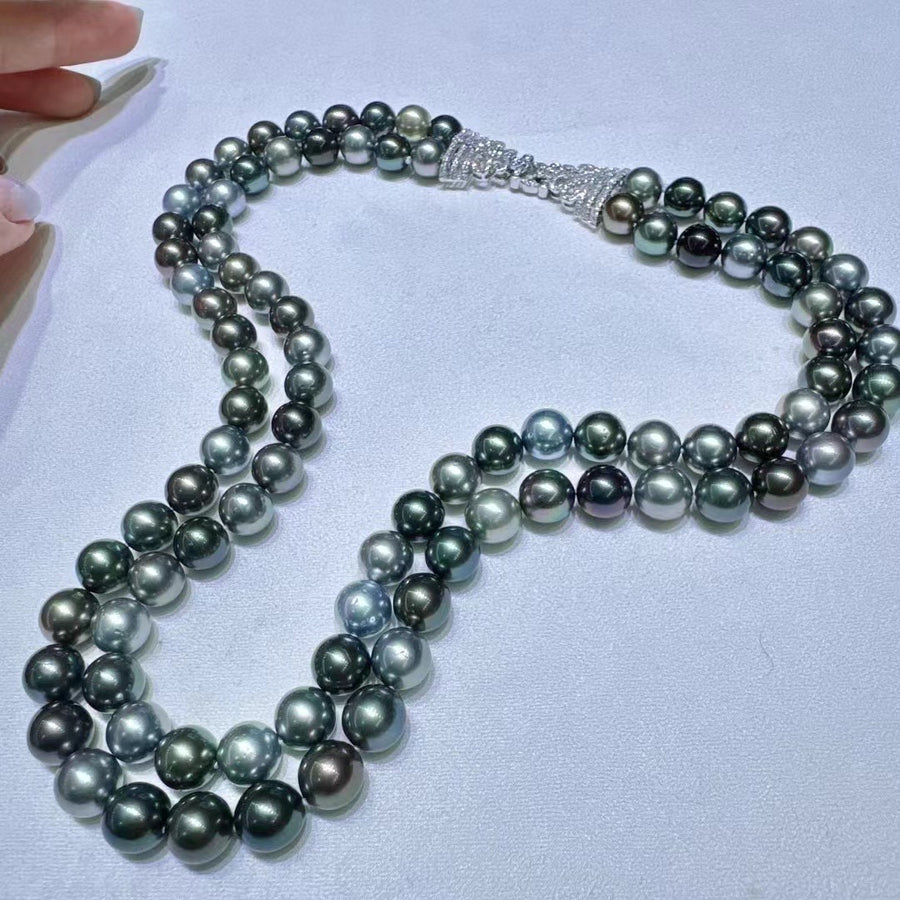 Double Row Tahitian Pearl Necklace