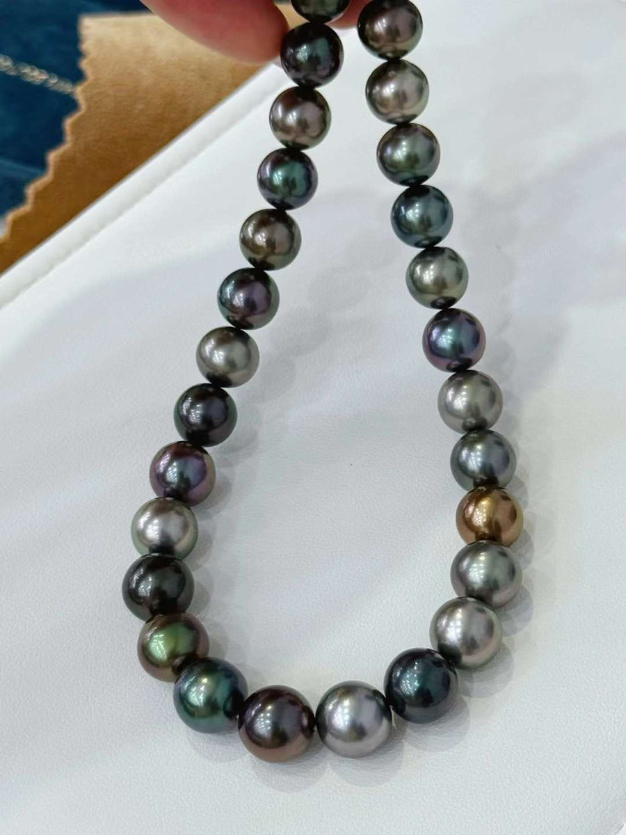 Mixed-Color Tahitian Pearl Necklace