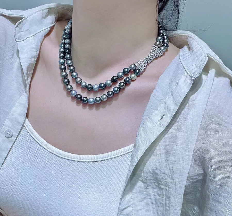 Double Row Tahitian Pearl Necklace