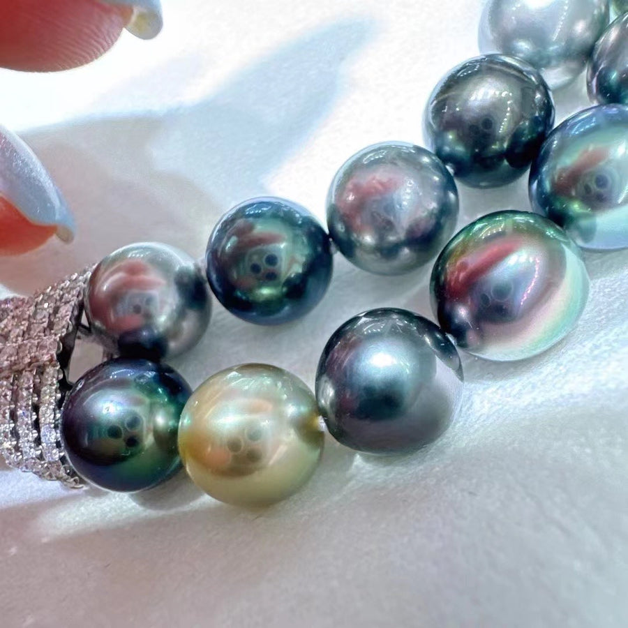 Double Row Tahitian Pearl Necklace