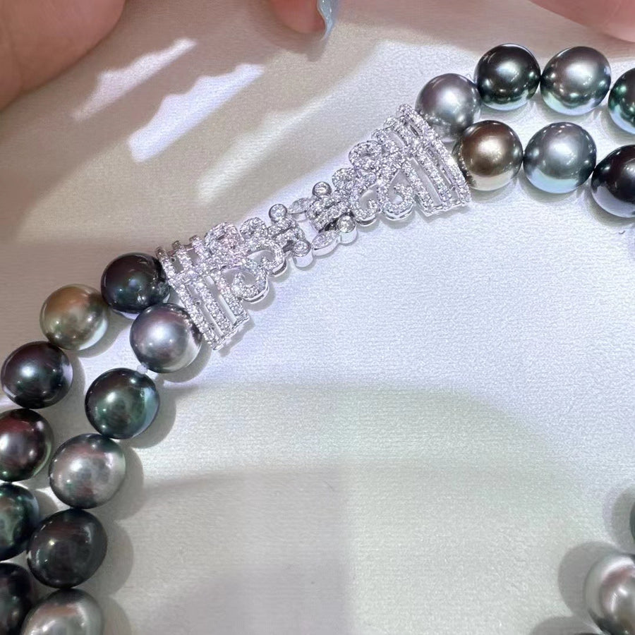 Double Row Tahitian Pearl Necklace