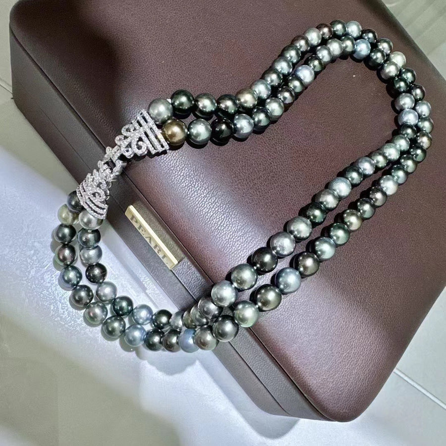 Double Row Tahitian Pearl Necklace