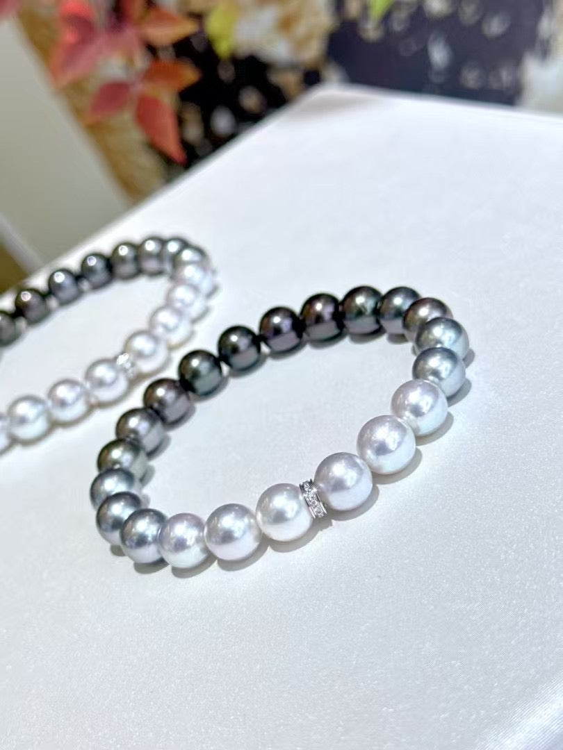 Tahitian Pearl and Akoya Pearl Bracelet