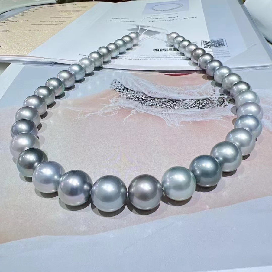 10.2-12.0mm Tahitian pearl Necklace