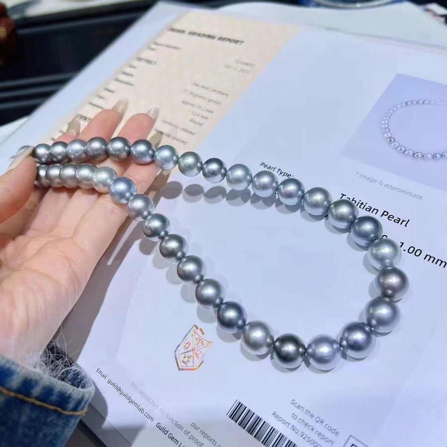 10.2-12.0mm Tahitian pearl Necklace
