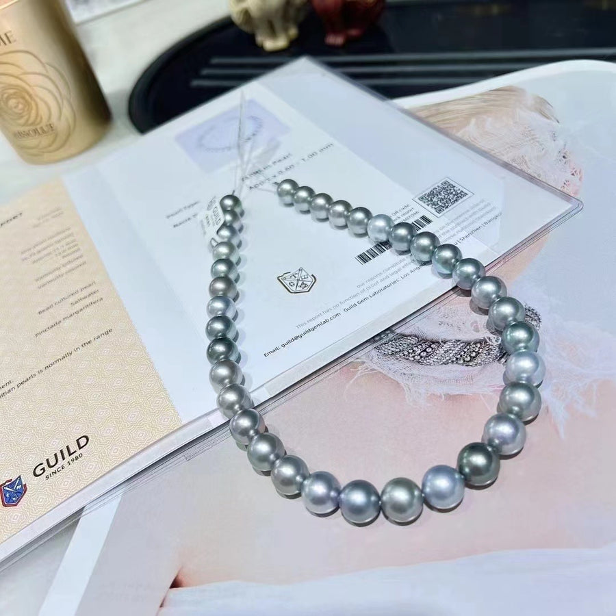 11.1-12.0mm Tahitian pearl Necklace