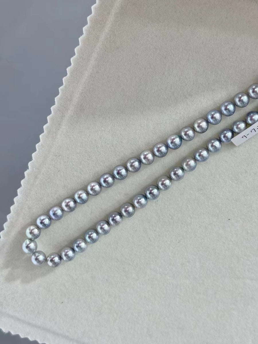 Blue Rose | 7-7.5mm Akoya pearl Necklace