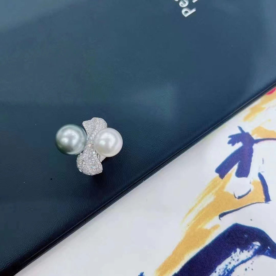 South Sea pearl & Tahitian pearl Ring