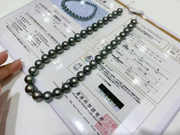 Platinum Grey | 11-14.4mm Tahitian pearl Necklace