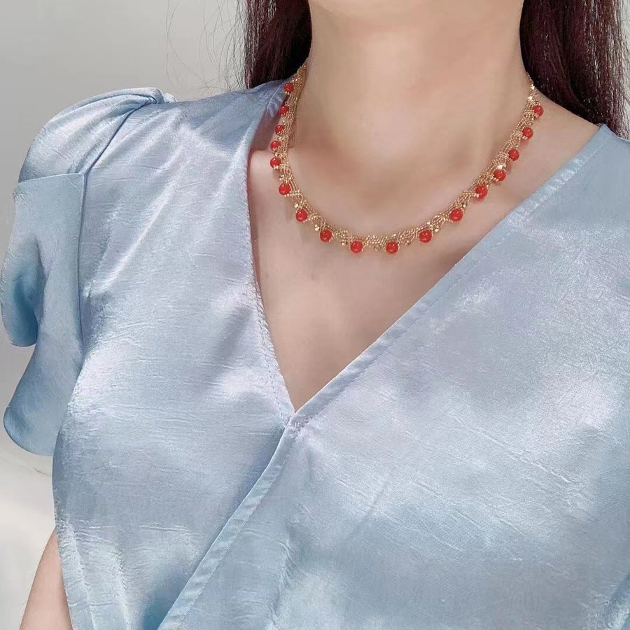 Red coral Necklace