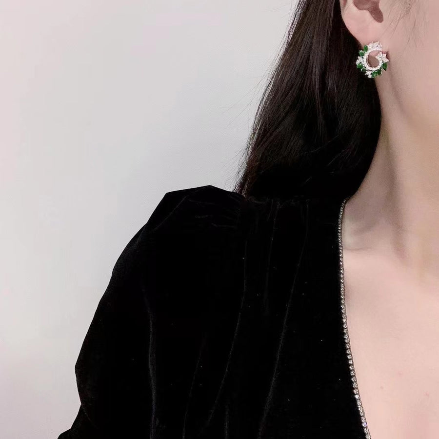 Jadeite & South Sea pearl Earrings