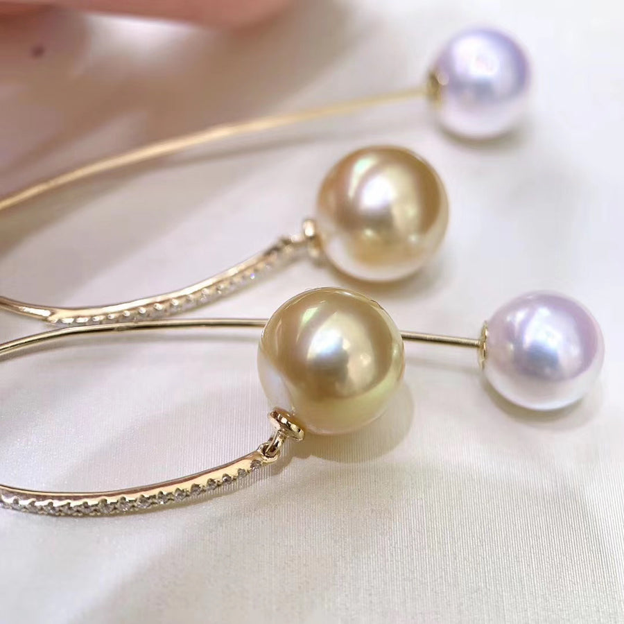 South Sea pearl & Akoya pearl Earrings