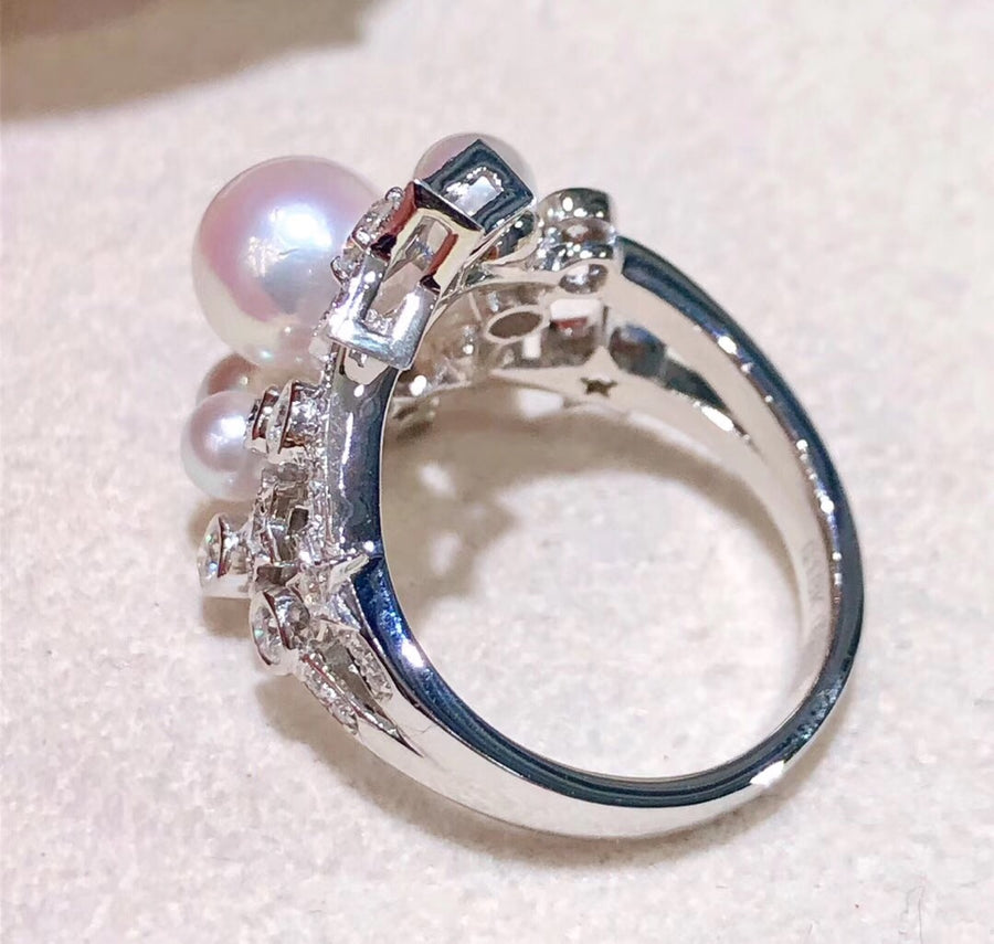 Star Akoya Pearl Ring