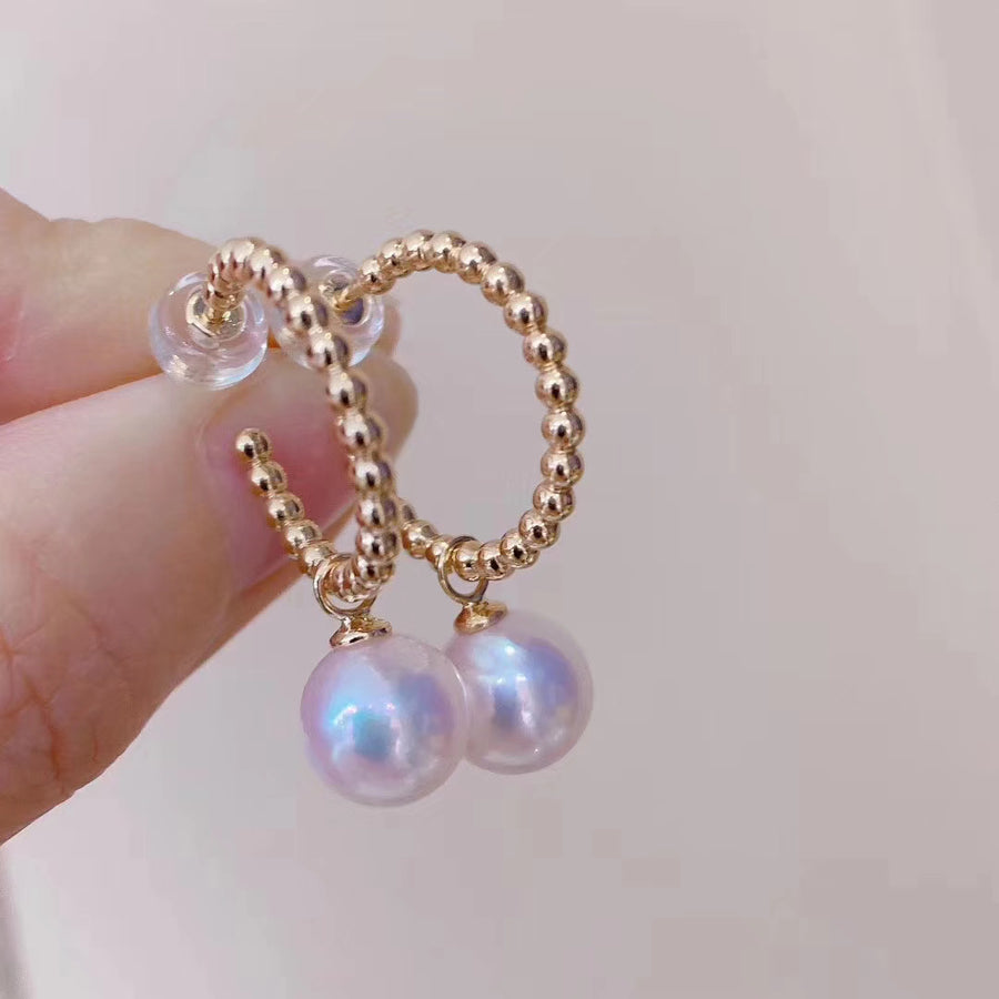 Japanese akoya saltwater pearl earrings