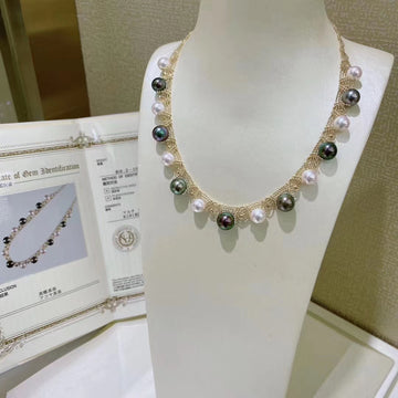 Tahitian pearl & Akoya pearl Necklace