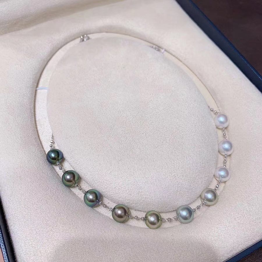 South Sea pearl & Tahitian pearl Necklace