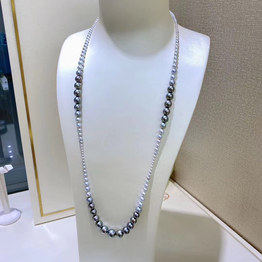 Tahitian pearl & Akoya pearl Necklace