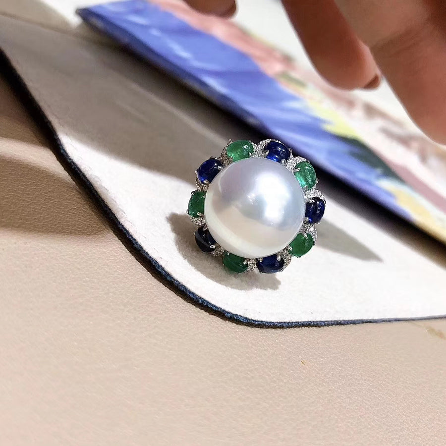 Australian white south sea pearl Ring/Pendant