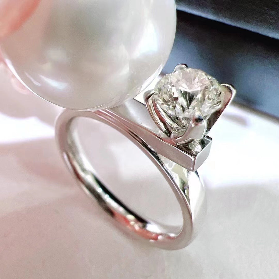 Diamond South Sea pearl Ring – ANNIE CASE FINE JEWELRY