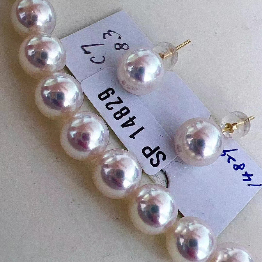 GRANPEARL | Akoya pearl Earrings & Necklace Set