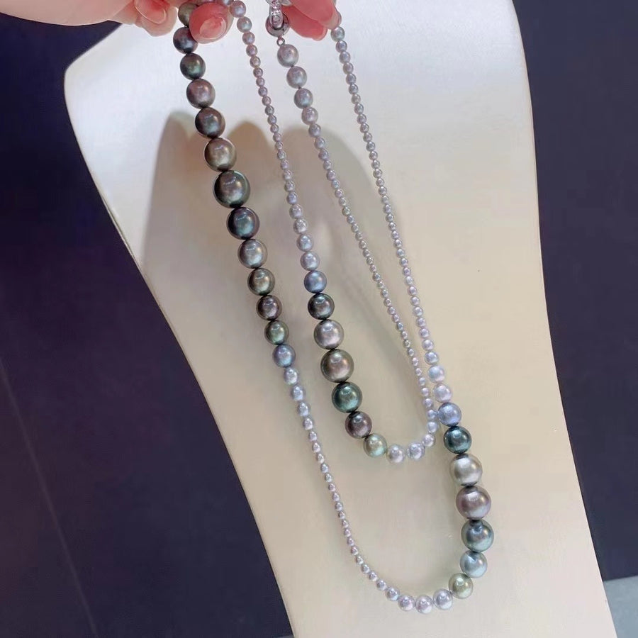 3.0-13.1MM Tahitian pearl Necklace