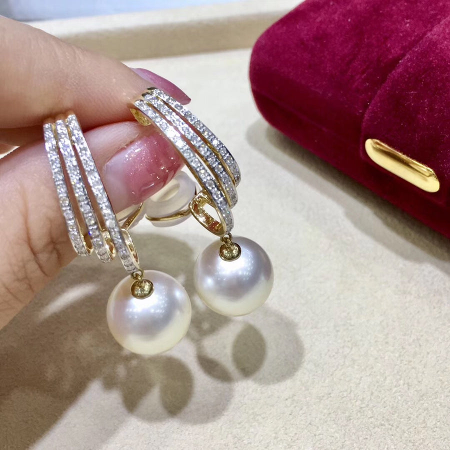 Orbit South Sea Pearl Earrings