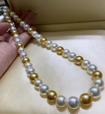 Four Season Colors | 8.5-11mm South Sea pearl Necklace
