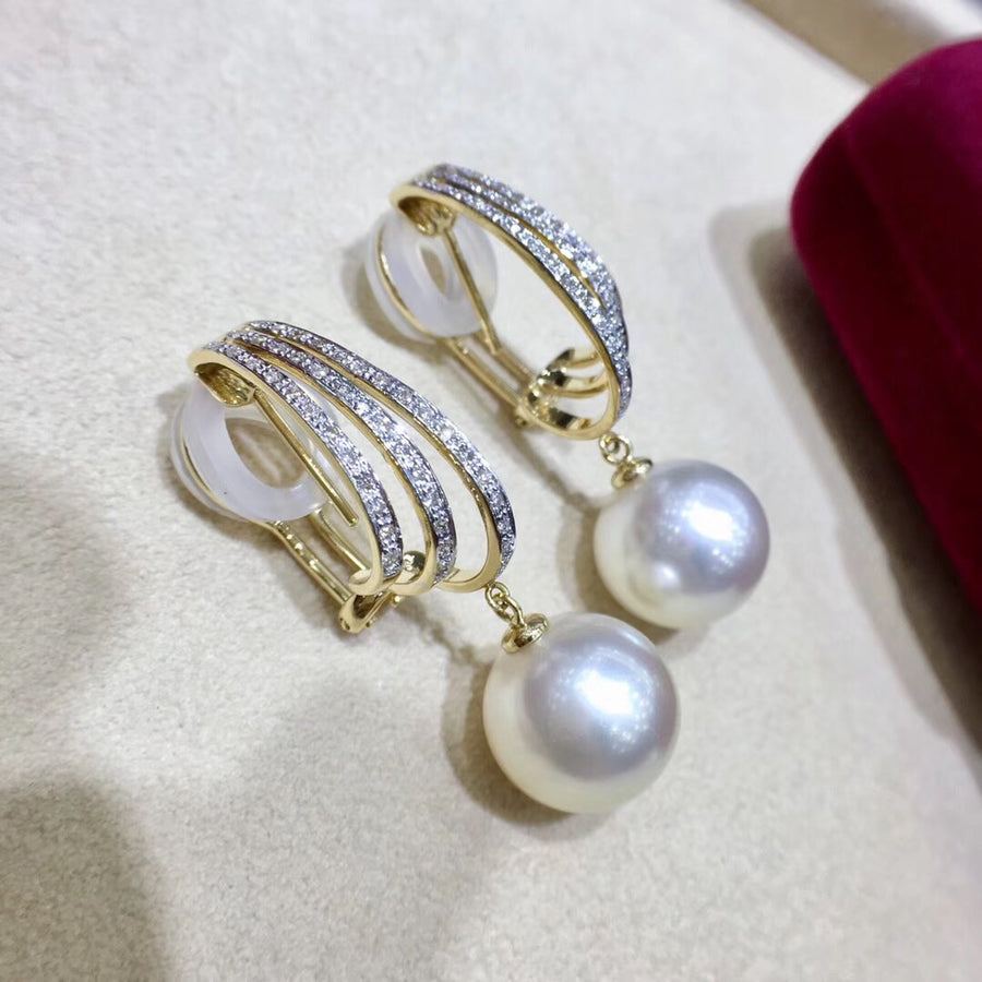 Orbit South Sea Pearl Earrings