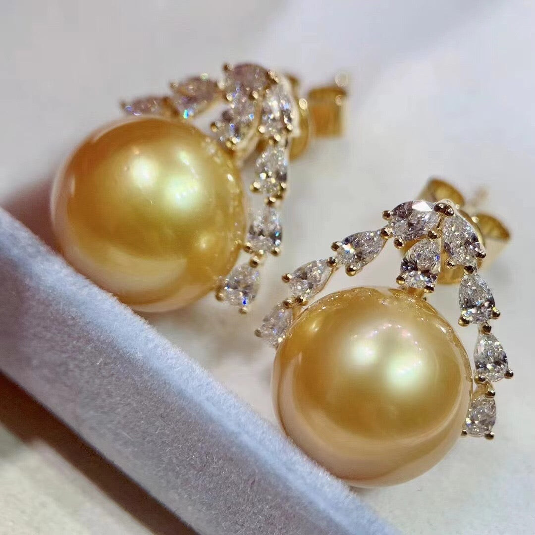 アクセサリー Hirotaka South Sea Pearl Chain Earring Hirotaka South Sea Pearl Chain Earring
