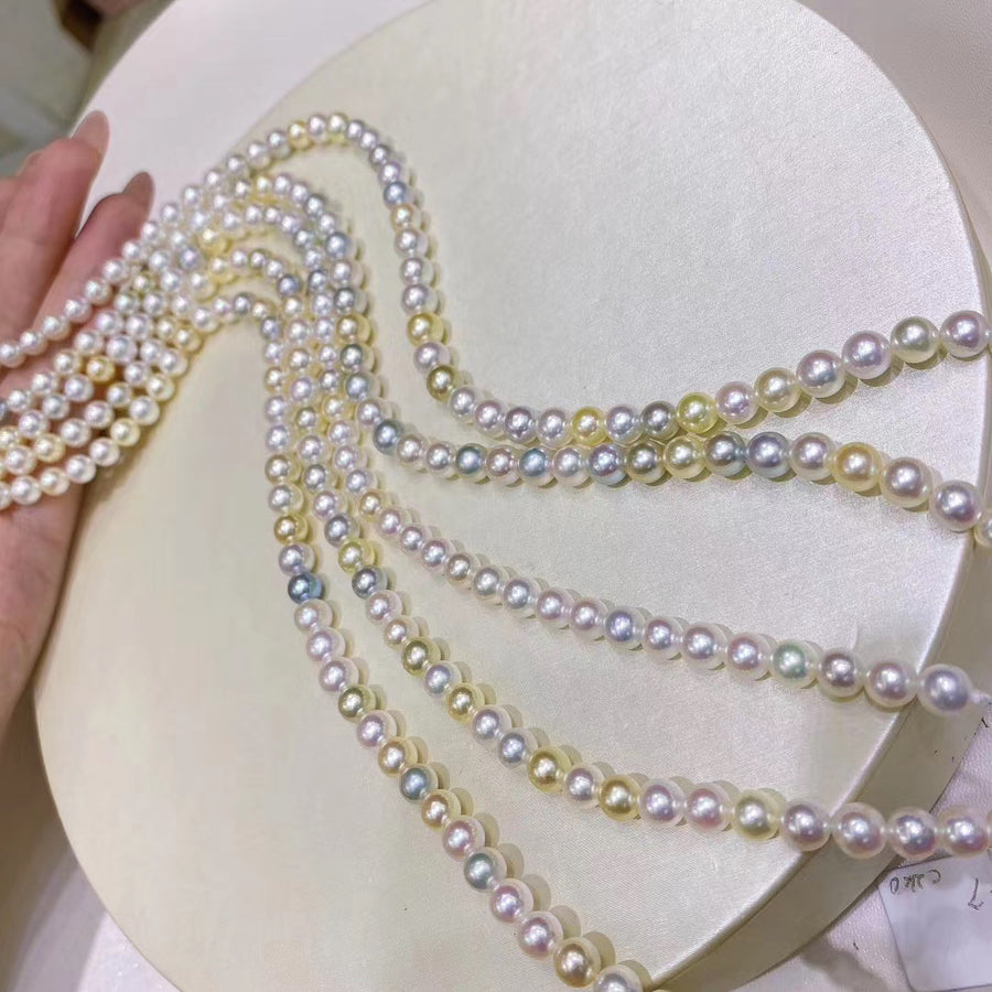 6-7mm Japanese Akoya Saltwater pearl Necklace