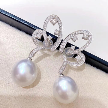 Butterfly south sea pearl Earrings
