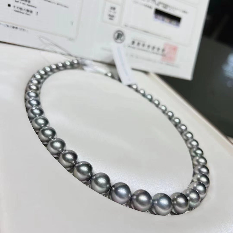 Ocean blue | 9-11.5mm Tahitian pearl Necklace