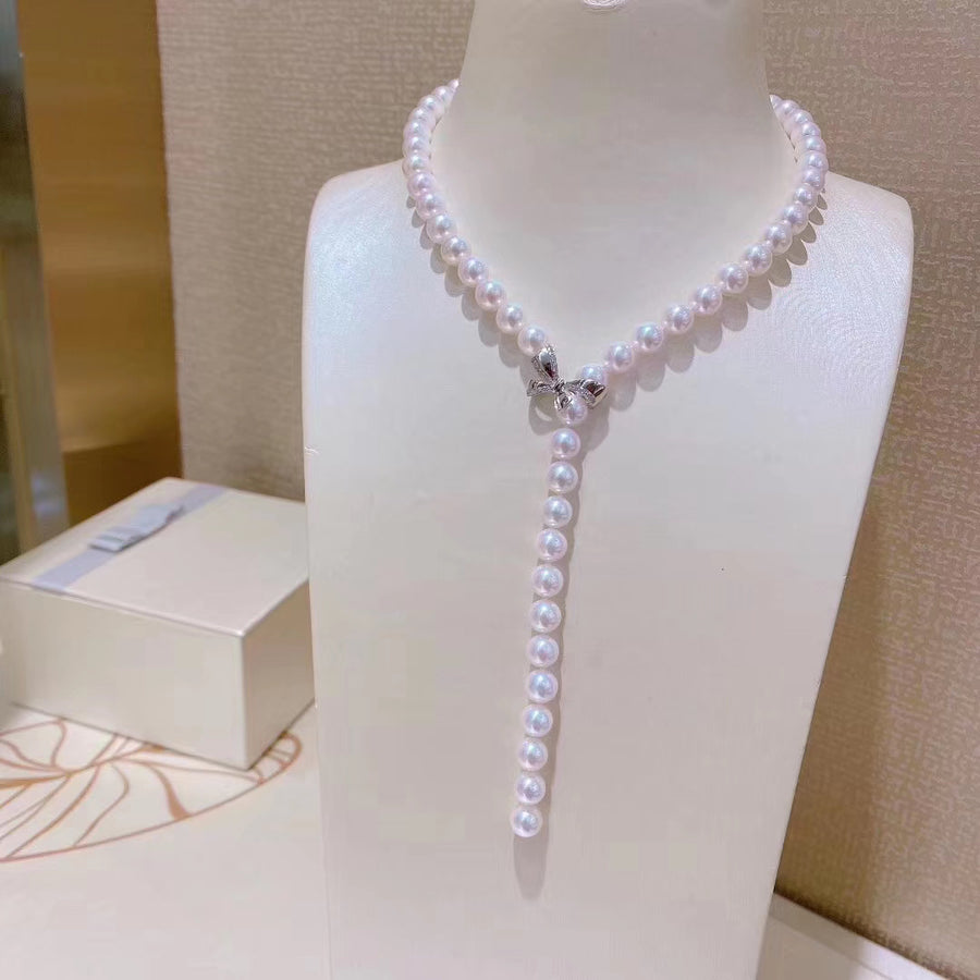 7-7.5mm Akoya pearls necklace