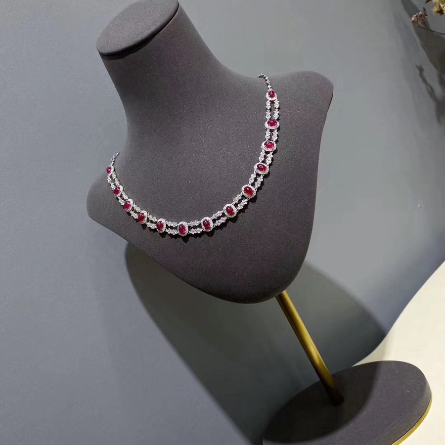 Pigeon blood Ruby necklace