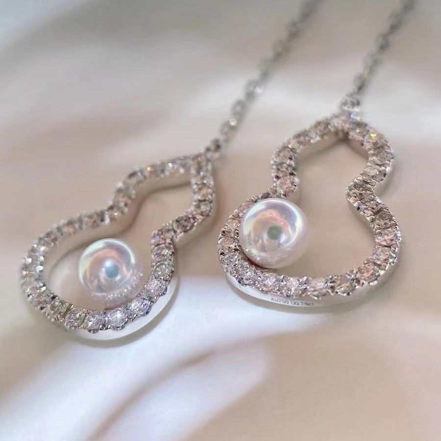 Diamond & South Sea pearl Earrings