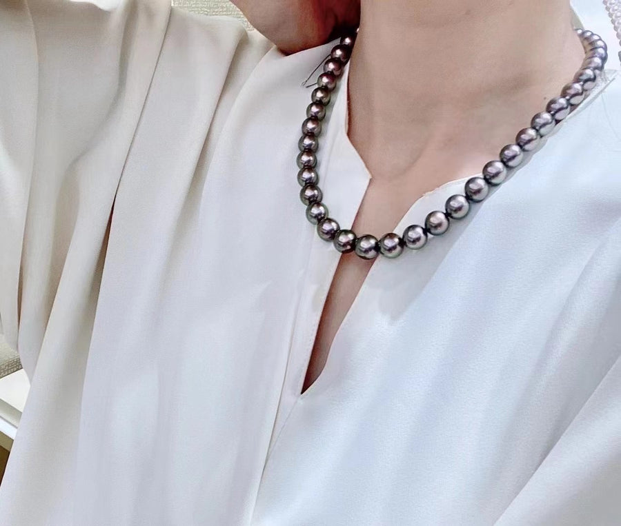 GRANPEARL | 8.1-10.8MM Tahitian pearl Necklace