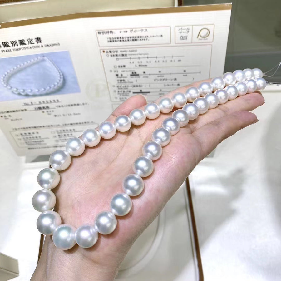 Venus | 11-13.5mm Australian white south sea pearl Necklace