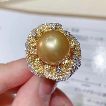 Chakin | Diamond & South Sea pearl Ring