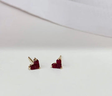 Ruby Ear Studs