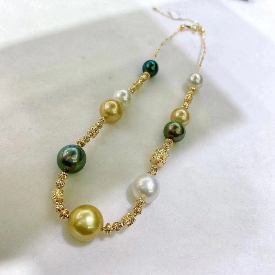Tahitian pearl & South Sea pearl Necklace