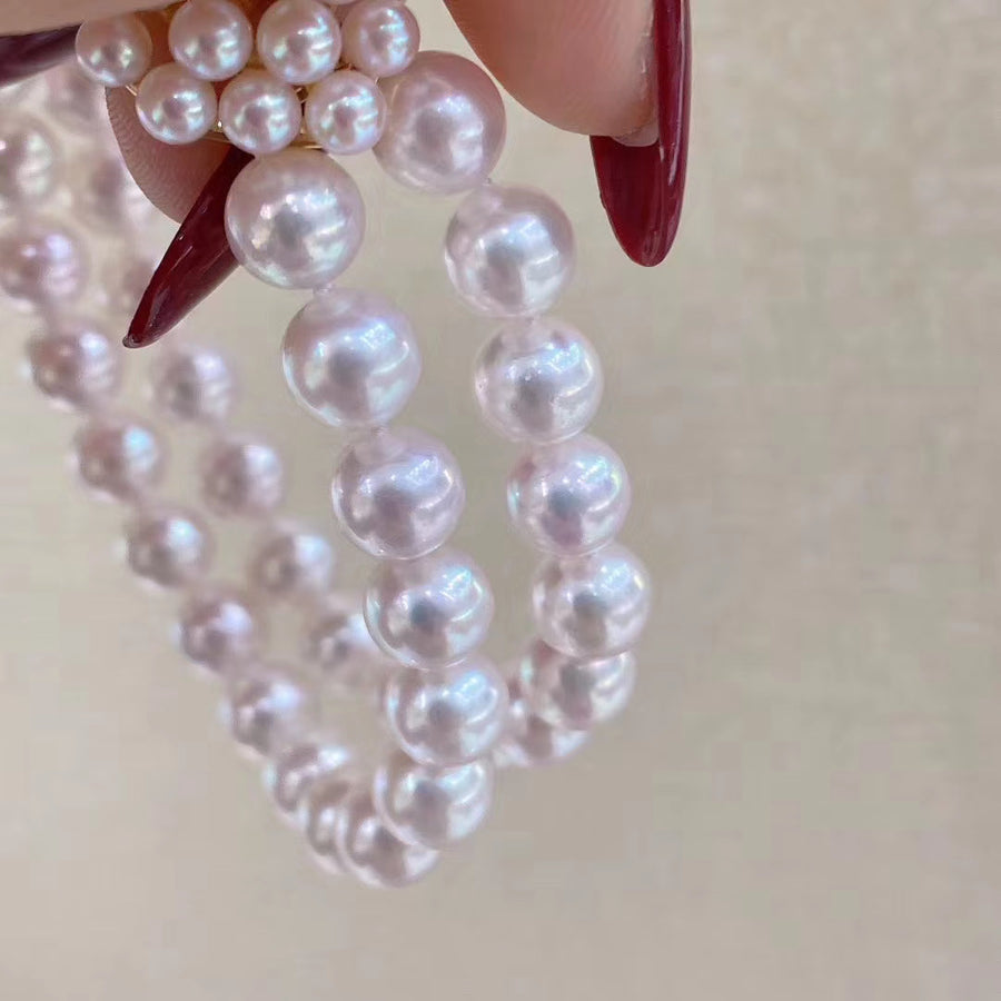 Diamond and Akoya pearl Bracelet