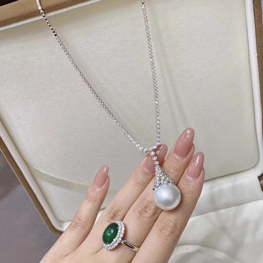 Australian white south sea pearl necklace
