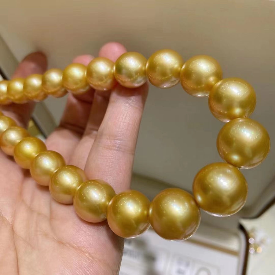 Chakin | 12-14mm Golden south sea pearl Necklace